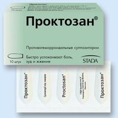 Проктозан – препарат, применяемый в проктологии